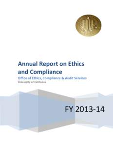 Annual Report on Ethics and Compliance