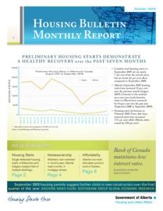 Oc t o b e r[removed]Housing Bulletin Monthly Report  1