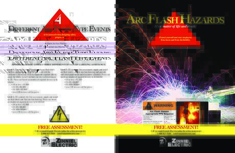 4  DIFFERENT ARC FLASH TYPE EVENTS to be assessed when designing safety programs: H Open Air Arc Flashes