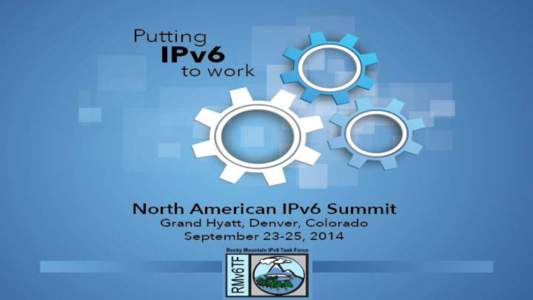 SDN and IPv6 innovation 7thannual 2014 North American IPv6 Summit Markus Nispel VP Solutions Architecture and Innovation 
