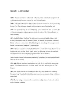 Microsoft Word - Chronology of Kuwait.doc