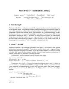 Theoretical computer science / Formal methods / Computability theory / Functional languages / Logic in computer science / Satisfiability modulo theories / Factorial / ML / Recursion / Lambda calculus / System F