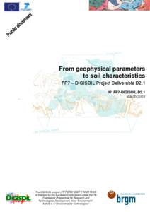 From geophysical parameters to soil characteristics