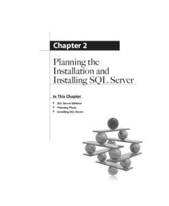 SQL_2008 / Microsoft SQL Server 2012: ABG / PetkovicChapter 2  Chapter 2 Planning the Installation and