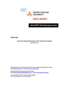        UNU‐MERIT Working Paper Series