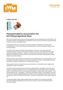 PRESS RELEASE Flying Legends Participation announced FINAL.doc
