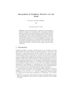 Theoretical computer science / Mathematics / Logic in computer science / Constraint programming / Electronic design automation / Formal methods / NP-complete problems / Interpolation / Craig interpolation / Boolean satisfiability problem / Interval arithmetic / Local consistency