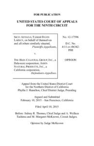 FOR PUBLICATION  UNITED STATES COURT OF APPEALS FOR THE NINTH CIRCUIT  SKYE ASTIANA; TAMAR DAVIS