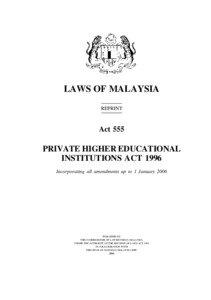 Private Higher Educational Institutions  1