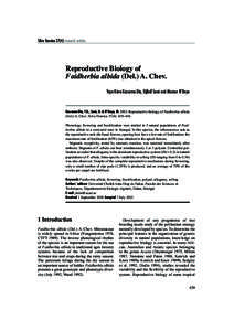 Silva Fennica[removed]research articles  Reproductive Biology of Faidherbia albida (Del.) A. Chev. Yaye Kène Gassama-Dia, Djibril Sané and Mansor N’Doye