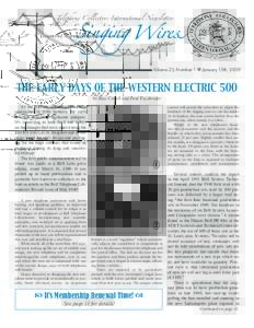 Singing Wires  Telephone Collectors International Newsletter y