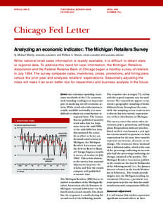 SPECIAL ISSUE  THE FEDERAL RESERVE BANK OF CHICAGO  APRIL 2002