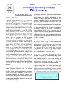 AprilINA News Volume 23 Issue 1