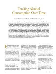 Tracking Alcohol Consumption Over Time