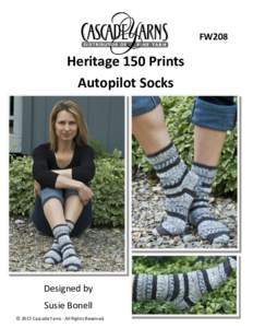 FW208  Heritage 150 Prints Autopilot Socks  Designed by