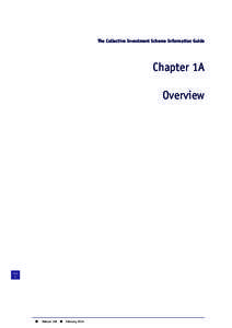 The Collective Investment Scheme Information Guide  Chapter 1A Overview  PAGE