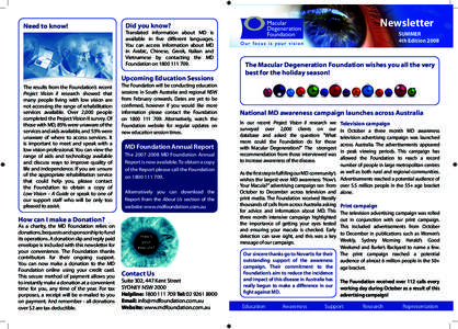 MD / Macula of retina / Low vision / AMD Alliance International / Ophthalmology / Vision / Macular degeneration