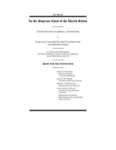 No[removed]In the Supreme Court of the United States UNITED STATES OF AMERICA, PETITIONER v. OAKLAND CANNABIS BUYERS’ COOPERATIVE