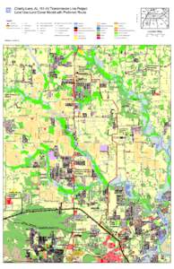 Charity Lane, AL 161-kV Transmission Line Project Land Use Land Cover Model with Preferred Route ³  Legend
