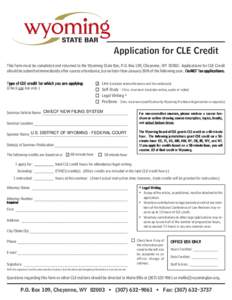 Application for CLE Credit.pmd