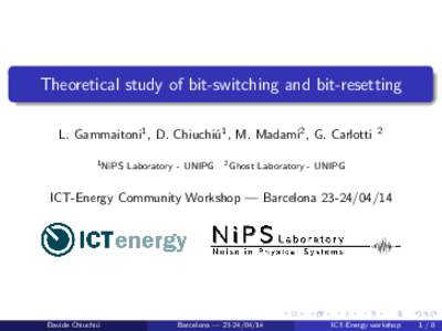 Theoretical study of bit-switching and bit-resetting