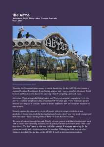 The ABYSS Adventure World Bibra Lakes Western Australia[removed]