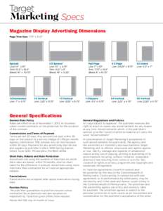 Specs Magazine Display Advertising Dimensions Page Trim Size: 7.75