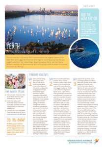 FACT SHEET  Add the wow factor Travel north of Perth to dive with