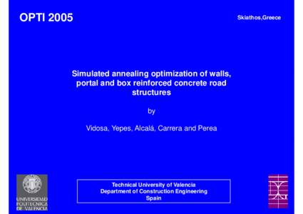 Metaheuristics / Simulated annealing / Reinforced concrete / Annealing / Concrete / CM2 / Mathematical optimization