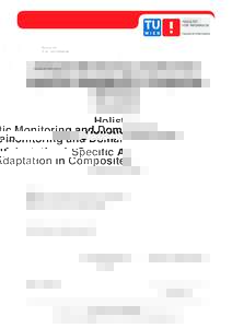 Holistic Monitoring and Domain Specific Adaptation in Composite Services DISSERTATION zur Erlangung des akademischen Grades