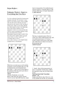 Chess endgames / Chess theory / King and pawn versus king endgame / Endgame study / Rook and pawn versus rook endgame / Rti endgame study