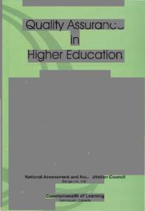 Quality Assurance in Higher Education: An Introduction