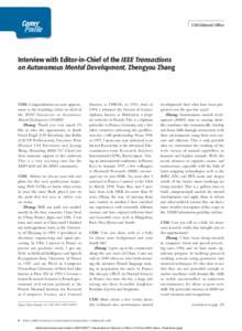 Career Profile CIM Editorial Office  Interview with Editor-in-Chief of the IEEE Transactions