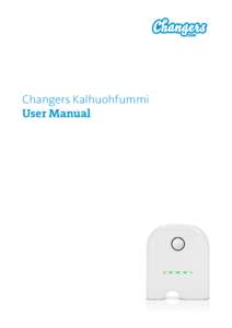Changers Kalhuohfummi User Manual Contents  Contents