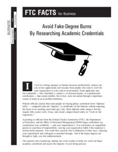 Avoid Fake-Degree Burns By Researching Academic Credentials