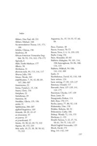 Index Abbott, Don Paul, 68, 231 Abbott, Michael, 160 Accommodation Theory, 131, 171, 186 Achebe, Chinua, 196