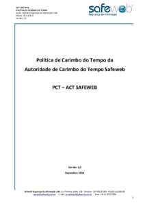ACT SAFEWEB     Política de Carimbo de Tempo - Versão