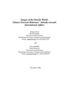 Wang Huiyao / Overseas Chinese / Immigration / Human migration