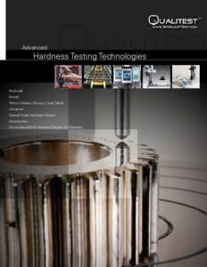 Advanced  Hardness Testing Technologies Rockwell	 Brinell
