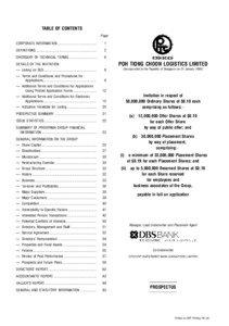 TABLE OF CONTENTS Page CORPORATE INFORMATION ...........................................