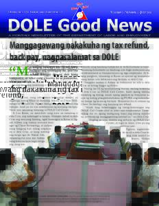Manggagawang nakakuha ng tax refund, back pay, nagpasalamat sa DOLE “M