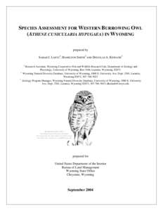 Microsoft Word - Western Burrowing Owl - Final _Jan 2006_.doc