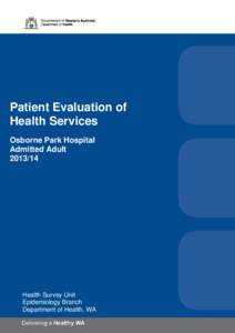 Patient Evaluation of Health Services Osborne Park Hospital Admitted Adult[removed]