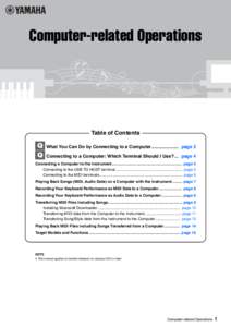 Computer-related Operations  Table of Contents Q Q