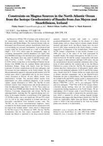 Goldschmidt 2000 September 3rd–8th, 2000 Oxford, UK. Journal of Conference Abstracts Volume 5(2), 964