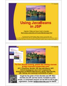 Microsoft PowerPoint - 13-JavaBeans.pptx