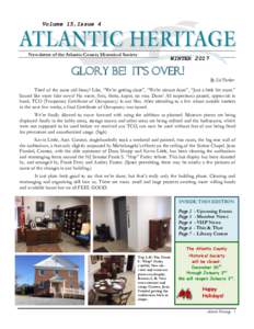 Volume 15,Issue 4 14 Newsletter of the Atlantic County Historical Society  WINTER 2017