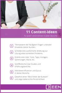 11 Content-Ideen für jeden Unternehmer in jeder Branche 1  Thematisiere die häufigsten Fragen und/oder