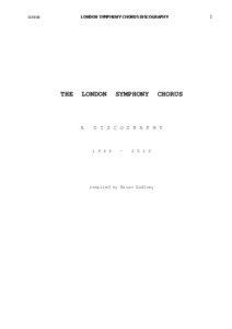 LONDON SYMPHONY CHORUS DISCOGRAPHY[removed]