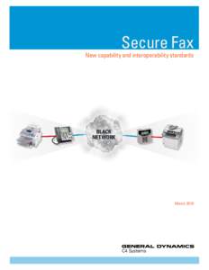 Secure Fax  New capability and interoperability standards BLACK NETWORK
